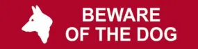 Spectrum Beware Of The Dog - PVC 200 x 50mm - SCXO-CI-5251